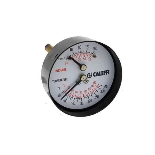 Caleffi NA503040 Dual Pressure Temperature Gauge 1/4" NPT