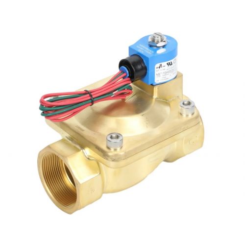GC Valves NS711GH02C9JJ7 2-Way NC Solenoid Valve Brass NSF 2" NPT 110/120V
