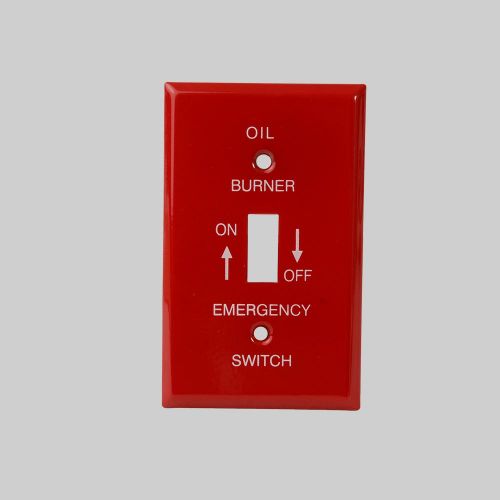 Util. Plate Red Emerg Oil Burn For Diversitech -Part# PI393