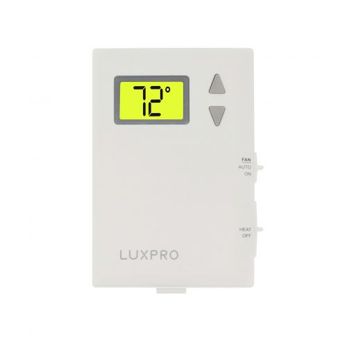 24V/Millivolt Battery Powered Digital Heat Only Vertical Mount Thermostat With L For Luxpro Thermostat -Part# PSD010BF-010