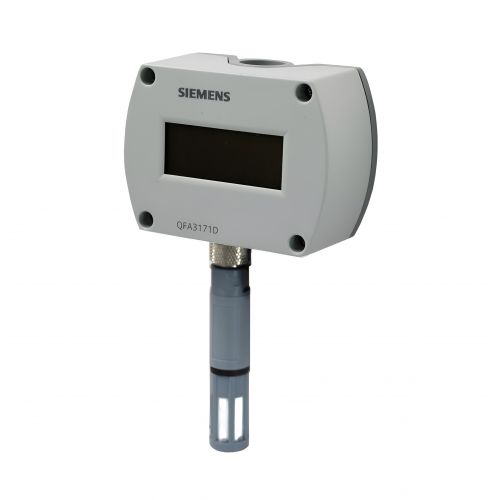 Siemens Building Technology QFA3171D Outdoor Air Relative Humidity & Temperature Sensor 4-20mA W/LCD Display