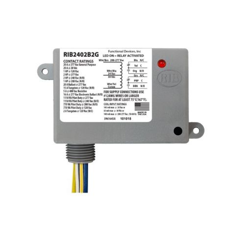 Enclosed Relay 20Amp Dual For Functional Devices -Part# RIB2402B2G