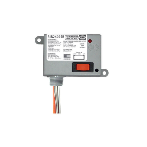 24Venclosedrelay208/277Vacspst For Functional Devices -Part# RIB2402SB