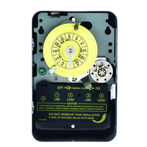 Intermatic T175 SPDT 24-Hour Mechanical Time Switch W/Skip-A-Day NEMA-1 125V 