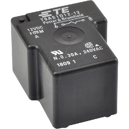 TE Connectivity T9AS1D12-24 Power Relay 24Vdc Spst 30Amp