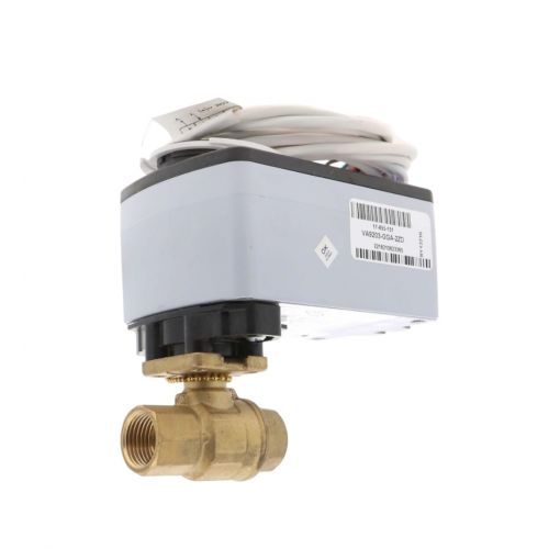 Johnson Controls VG1245AE+923GGA 2-Way Ball Valve Assembly 1/2" NPT 24V N/O 1.9CV