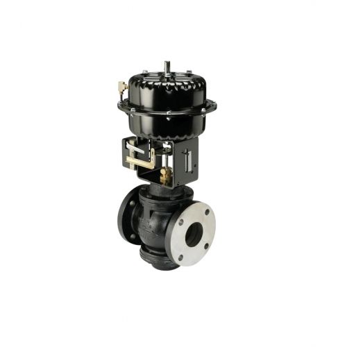 Johnson Controls VG2431VM+845E01 4" N/C Flanged Globe Valve W/Positioner 150Cv 9-13Lb 