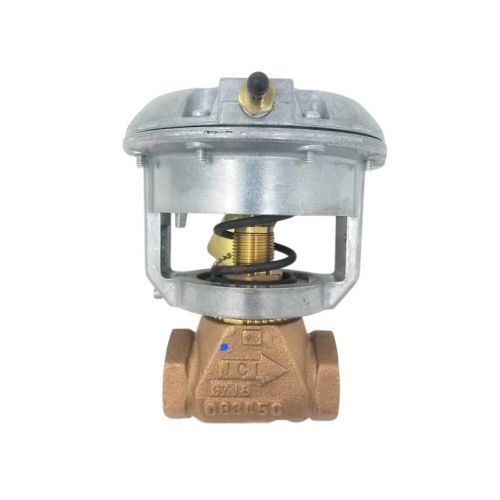 Johnson Controls VG7241CT+3008E N/O 2-Way Bronze Pneumatic Valve 1/2" NPT 0.73Cv 9-13 PSI