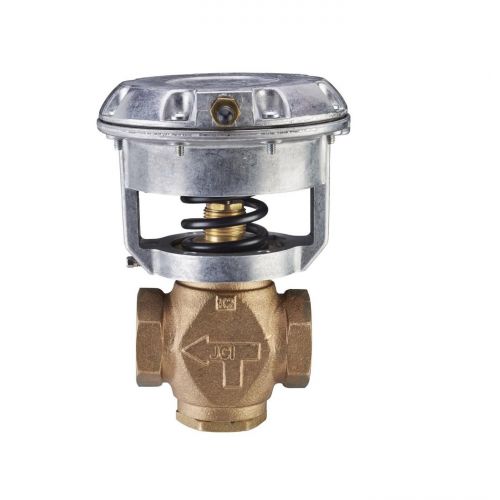 Johnson Controls VG7441RT+3008D N/C Bronze Control Valve W/Actuator 1.5" NPT 28.9Cv 4-8 PSI