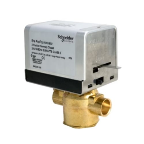 Schneider Electric (Erie) VT2212G13A02A 2-Way N/C Zone Valve 1/2" Sweat 2.5Cv 24V 