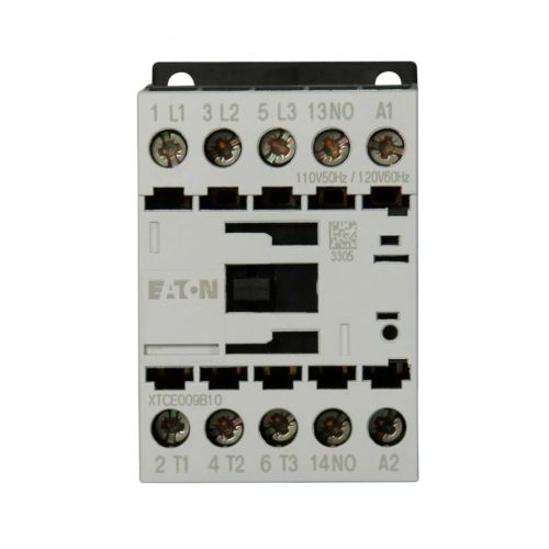 Cutler Hammer-Eaton XTCE009B10A 3-Pole Contactor 9A 120V