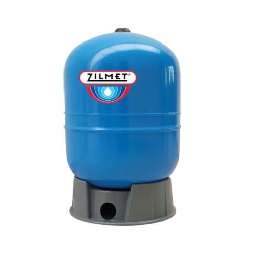 Zilmet ZHP202BVBC Vertical Bottom Connection W/Pump Bracket Elbow Well Tank 21.1-Gallon 304 SS Blue