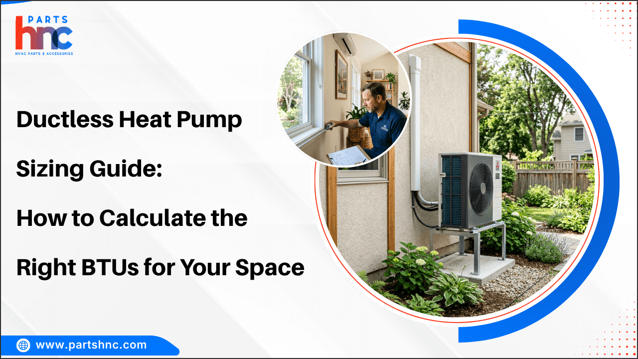 Ductless Heat Pump Sizing Guide: How to Calculate the Right BTUs for Your Space_PartsHnC