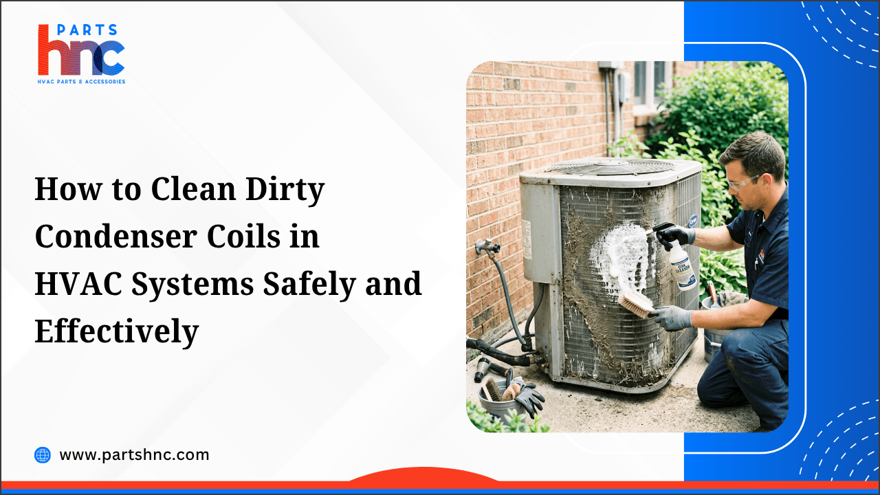 How to Clean Dirty Condenser Coils in HVAC Systems Safely and Effectively-PartsHnC