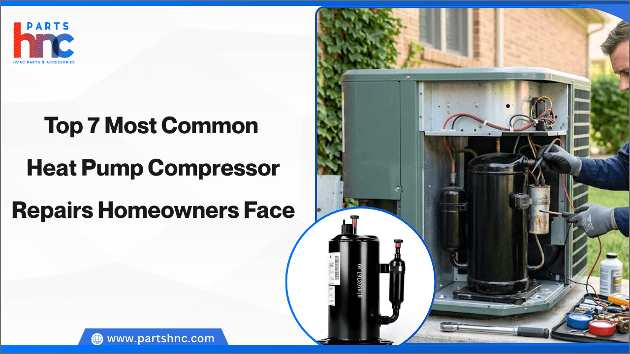 Top 7 Most Common Heat Pump Compressor Repairs Homeowners Face_PartsHnC